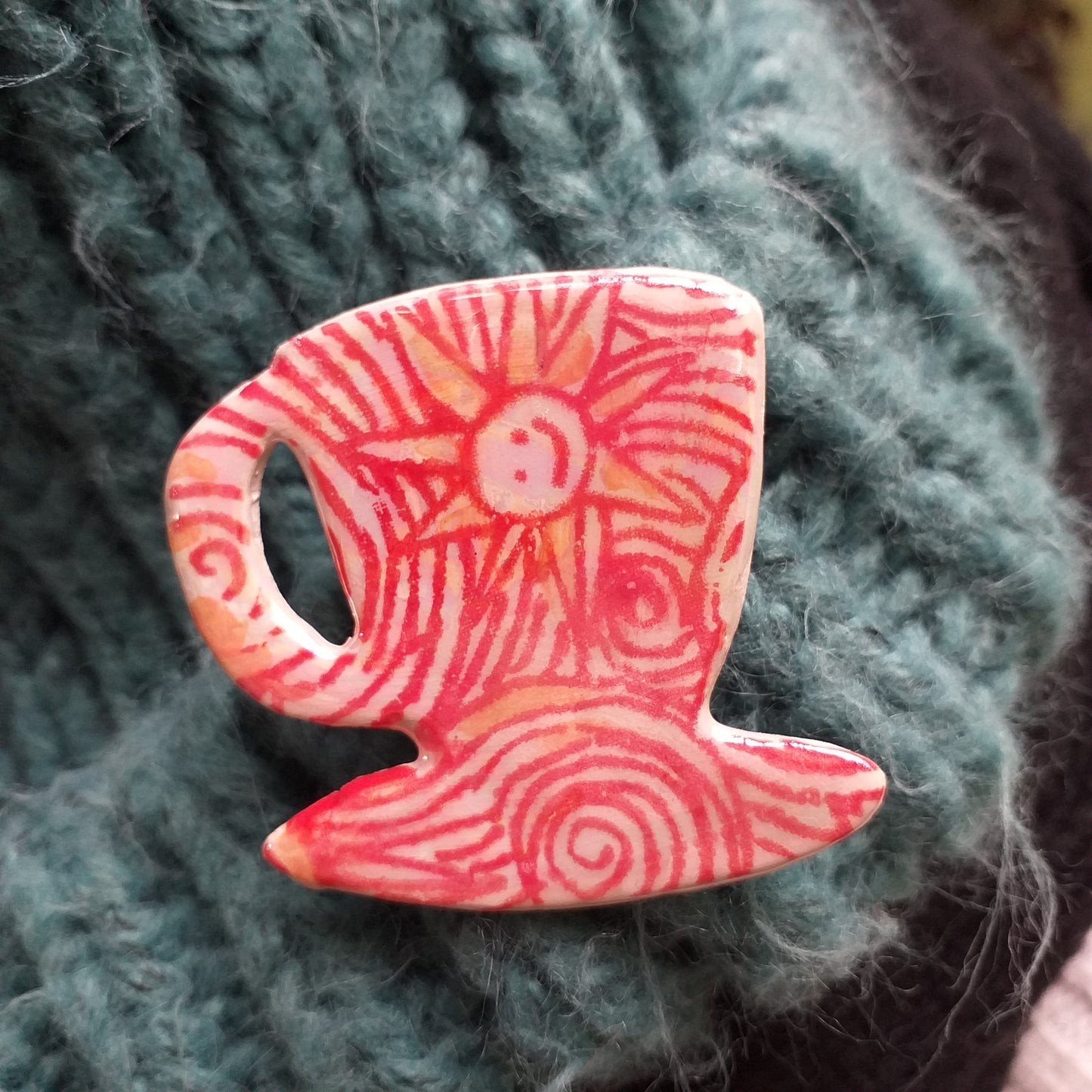 Teacup Brooch